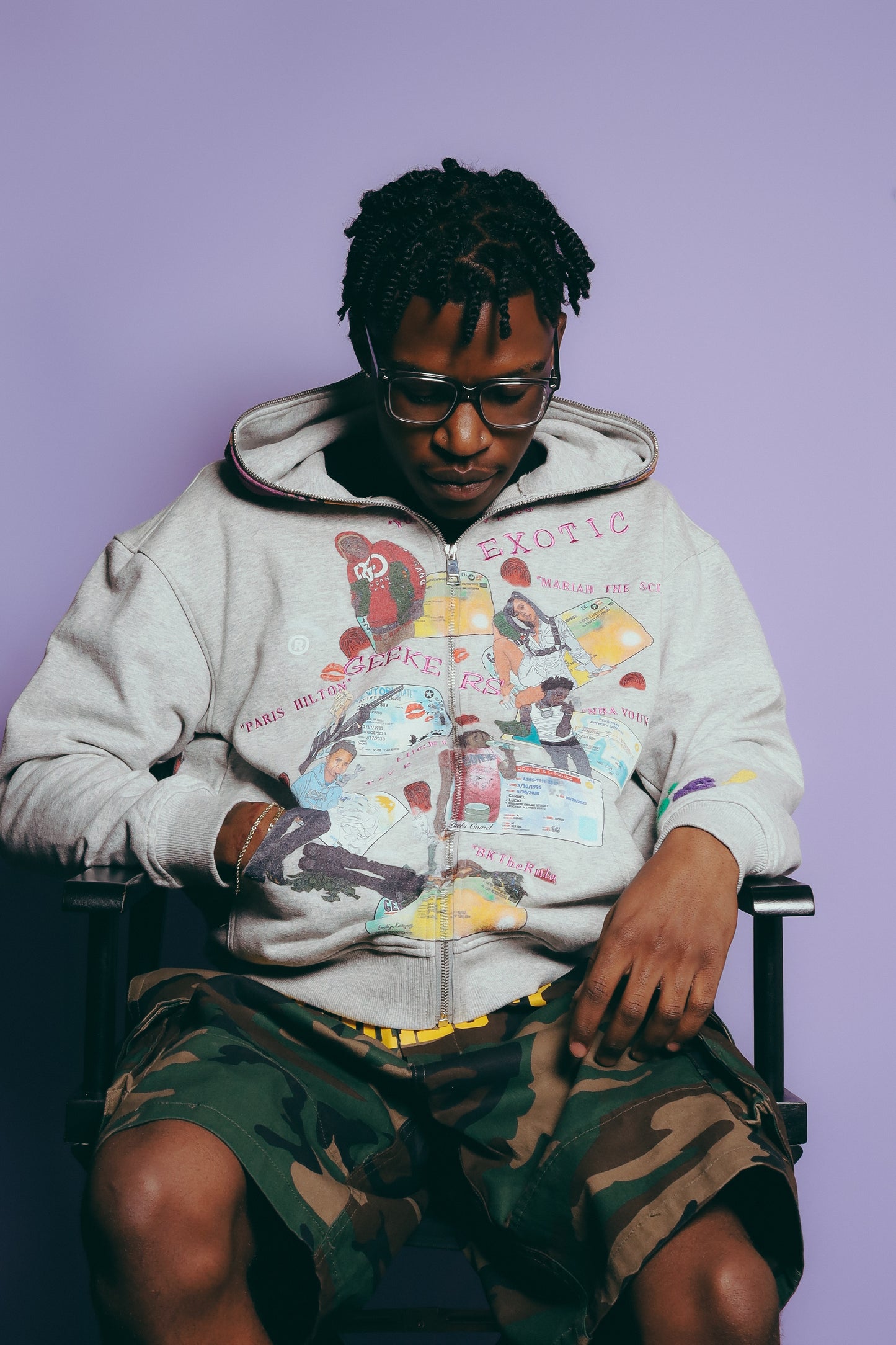 “HIGH MINDED” REGULAR ZIP UP GREY