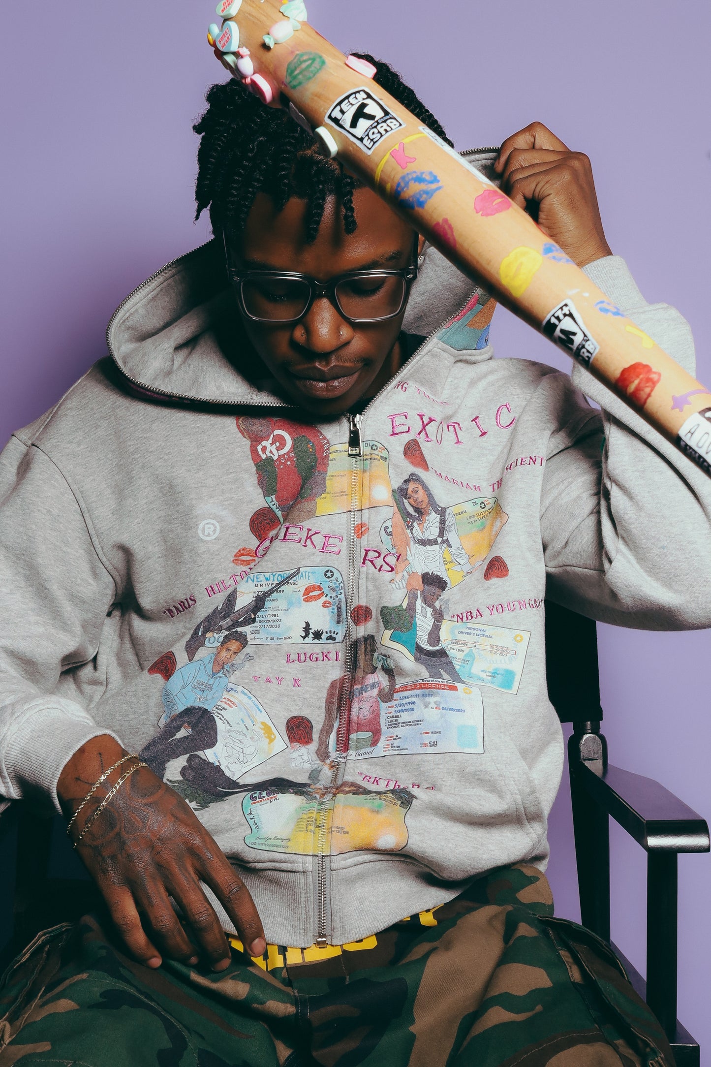 “HIGH MINDED” REGULAR ZIP UP GREY