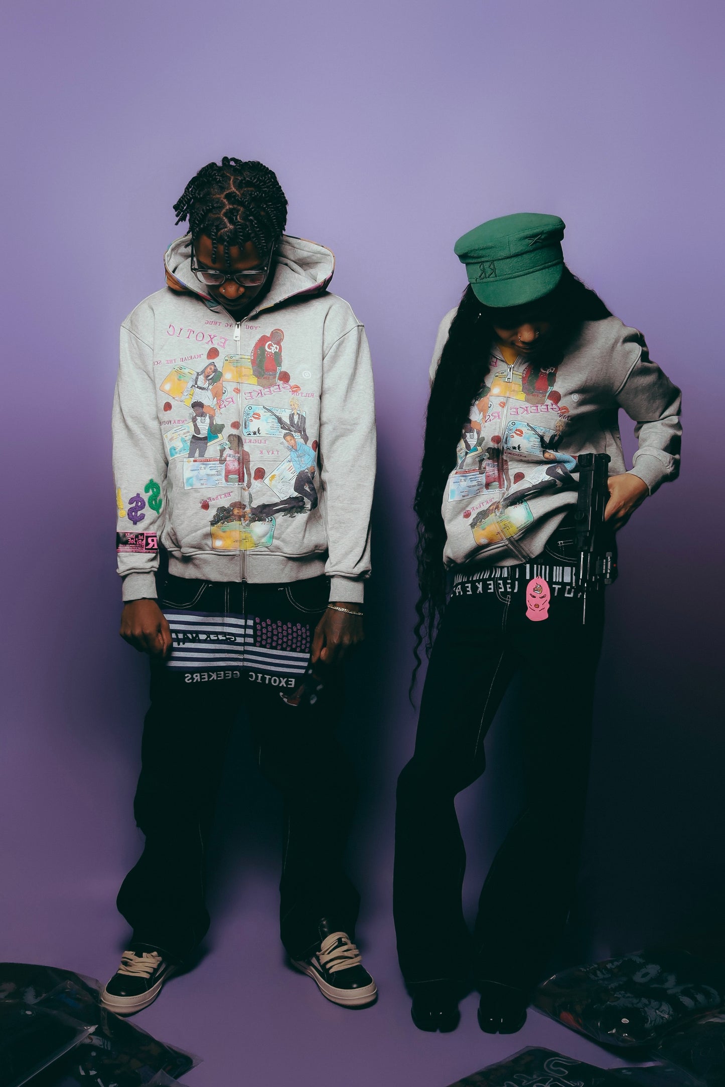 “HIGH MINDED” REGULAR ZIP UP GREY