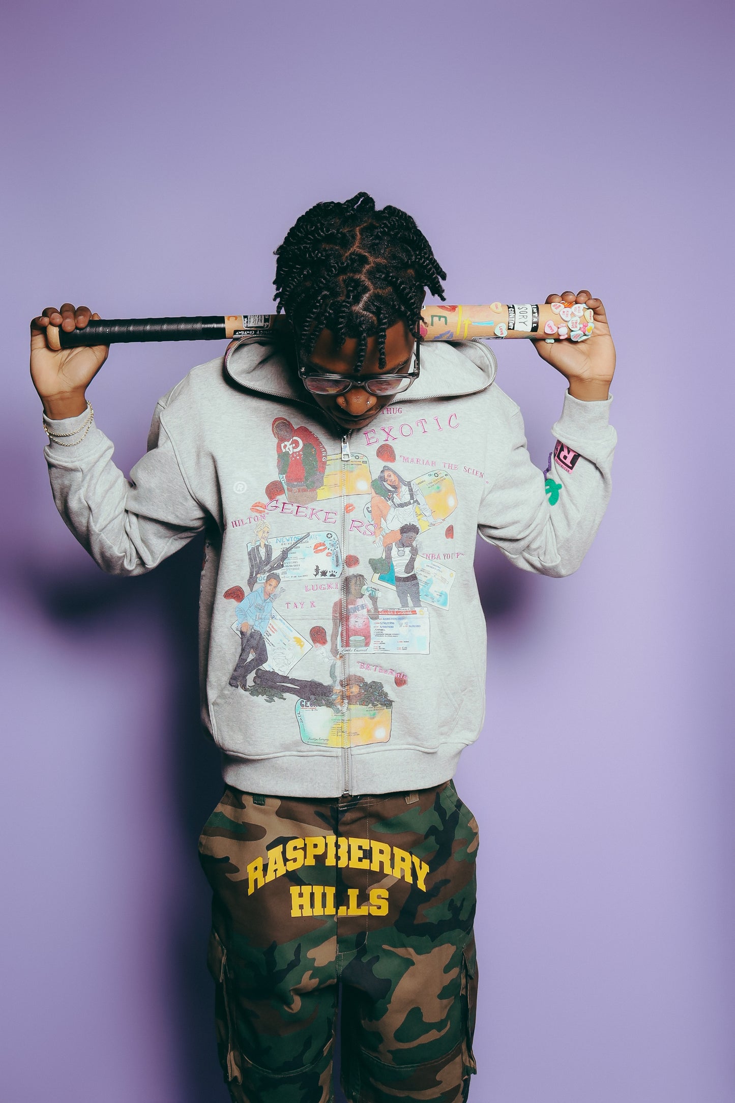 “HIGH MINDED” REGULAR ZIP UP GREY