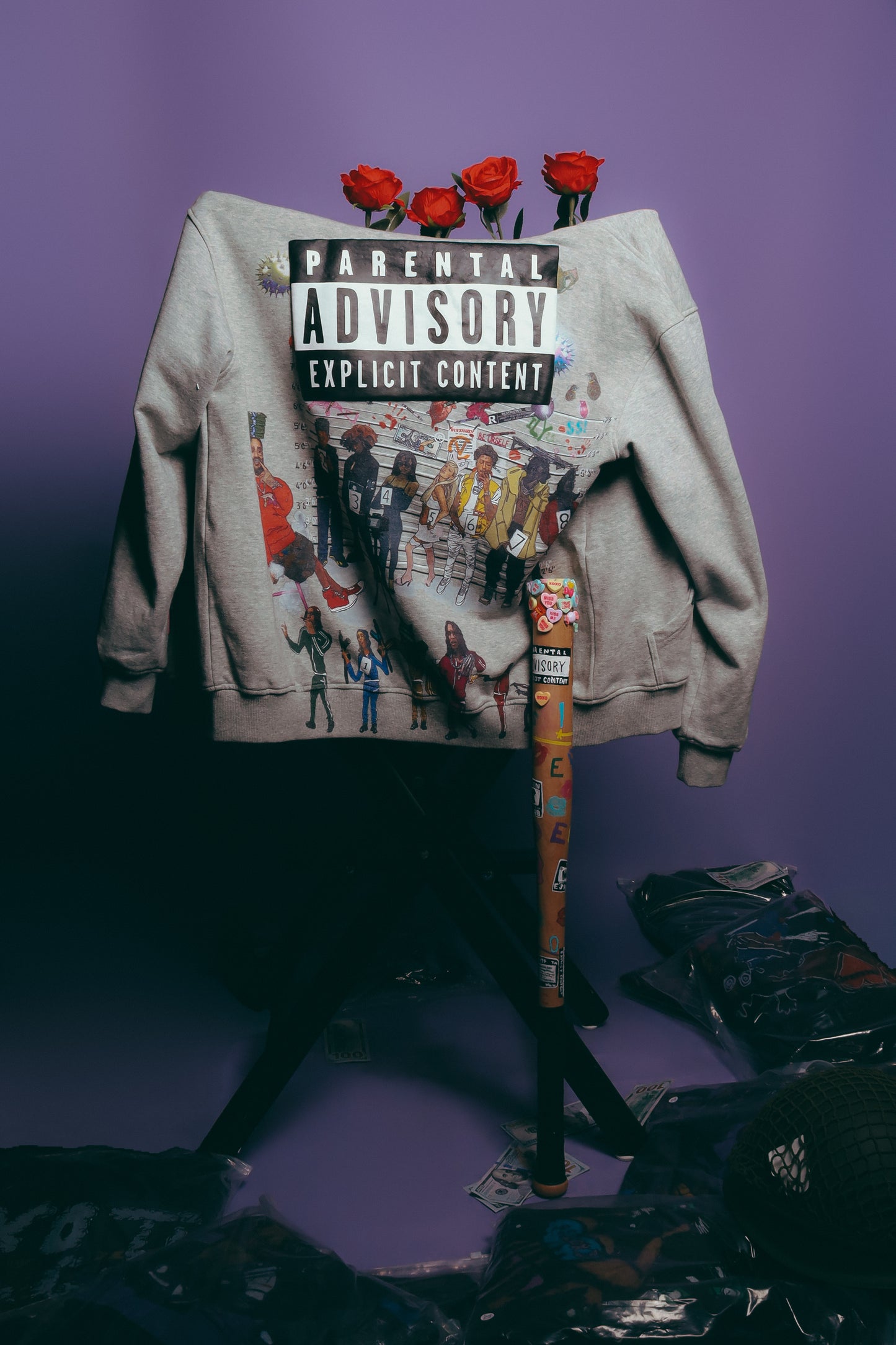 “HIGH MINDED” REGULAR ZIP UP GREY